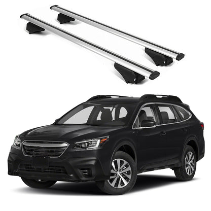 ERKUL Roofrack Cross Bars for Subaru Outback 2020-2025 for Raised Rails - Silver