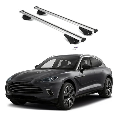 ERKUL Roofrack Cross Bars for Aston Martin DBX 2021-2025 with Flush Rails Silver