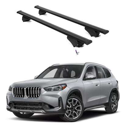 ERKUL Roof Rack Cross Bars for BMW X1 2024-2025 with Flush Rails - Black