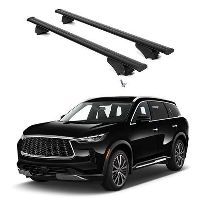 ERKUL Roof Rack Cross Bars for INFINITI QX60 2022-2025 with Flush Rails - Black