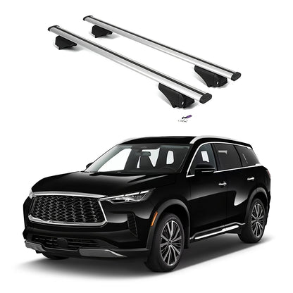 ERKUL Roof Rack Cross Bars for INFINITI QX60 2022-2025 with Flush Rails - Silver