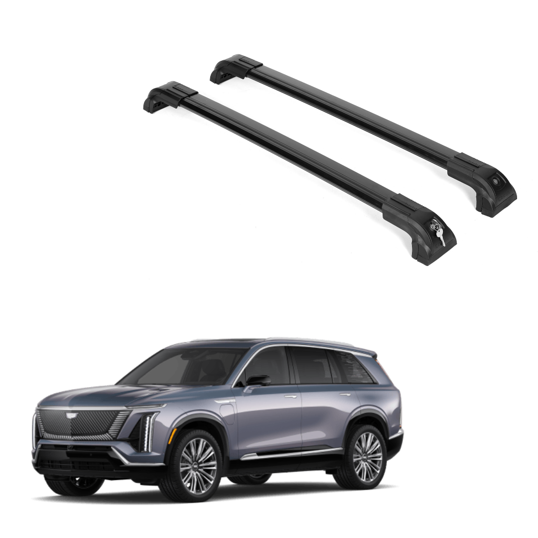 220 lbs 2 PC Heavy Duty Roof Rack Crossbars for Cadillac VISTIQ 2026 - Black