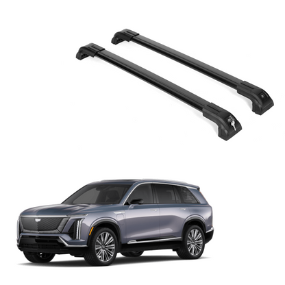 220 lbs 2 PC Heavy Duty Roof Rack Crossbars for Cadillac VISTIQ 2026 - Black