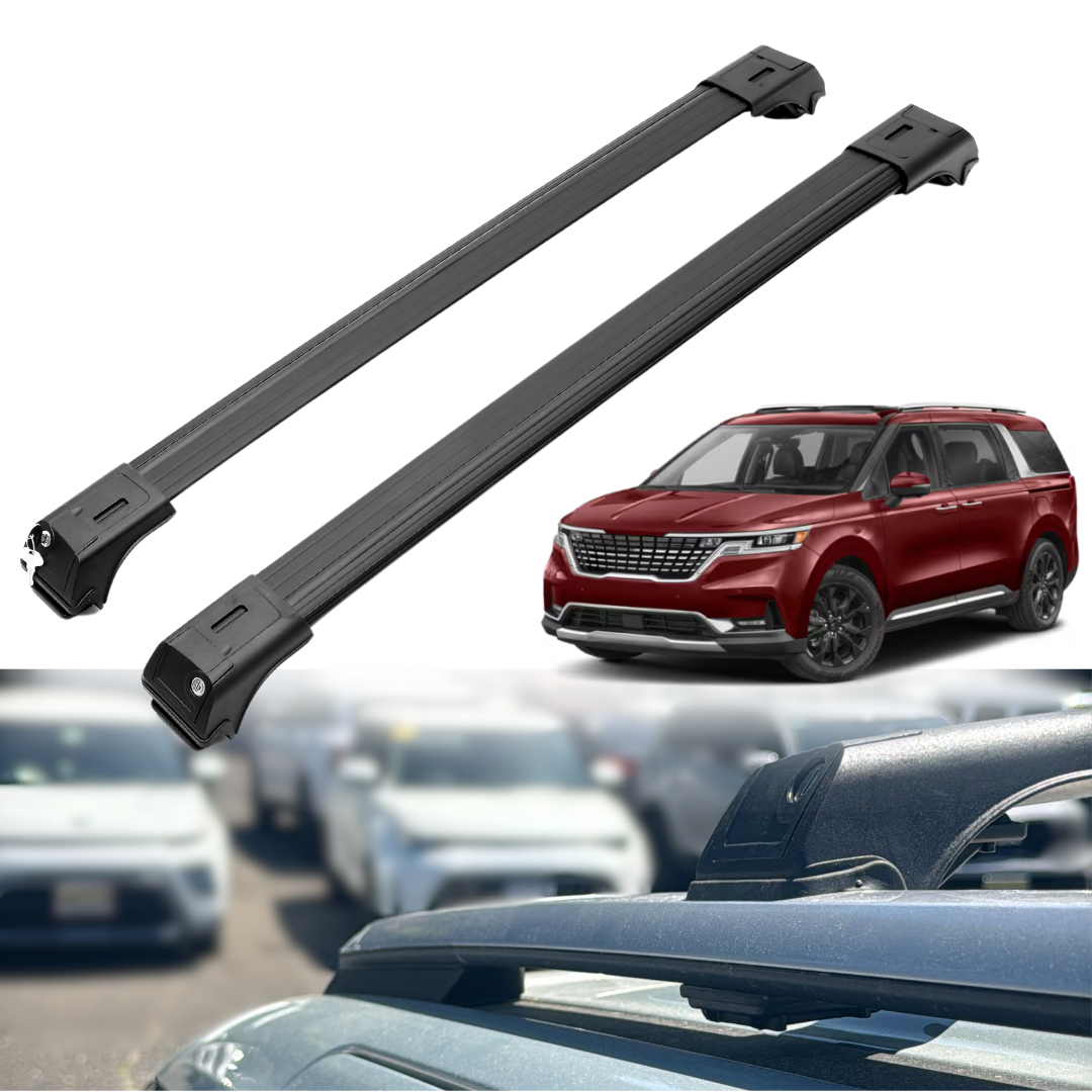 2 PC Roof Rack Cross Bars for Cadillac VISTIQ 2026 for Flush Rails - Silver