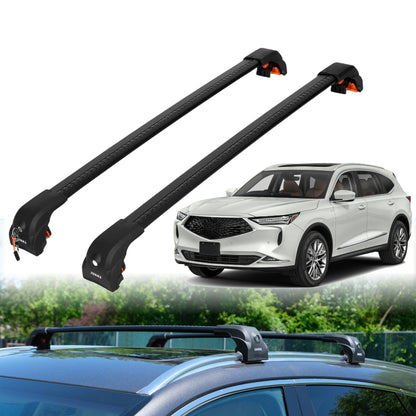 2PC Heavy Duty Roof Rack Crossbars for Acura MDX 2022-2025 w/ Flush Rails