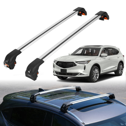 2PC Heavy Duty Roof Rack Crossbars for Acura MDX 2022-2025 w/ Flush Rails