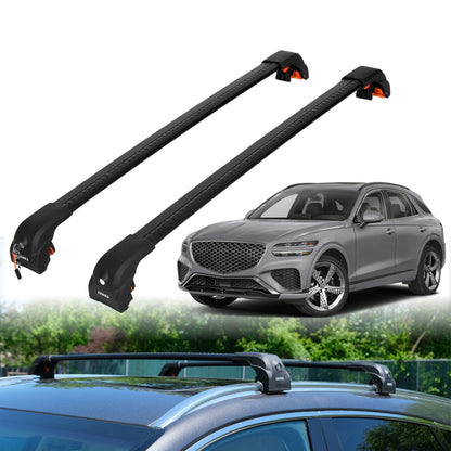 Heavy Duty Roof Rack Crossbars for Genesis GV70 2022-2025 w/ Flush Rails