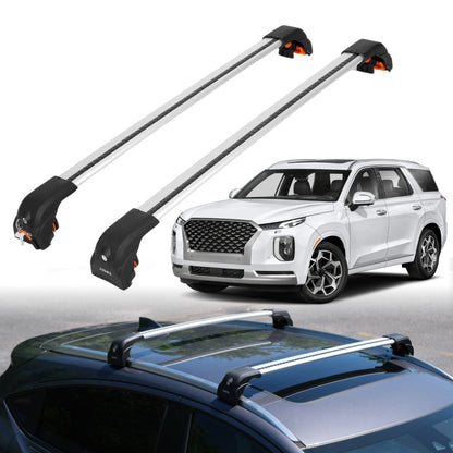 Heavy Duty Roof Rack Crossbars for Hyundai Palisade 2020-2025 w/ Flush Rails