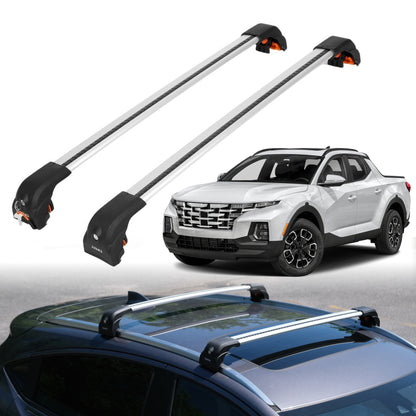 Heavy Duty Roof Rack Crossbars for Hyundai Santa Cruz 2022-2025 w/ Flush Rails