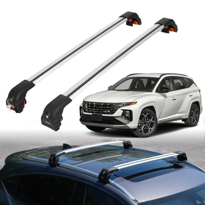 Heavy Duty Roof Rack Crossbars for Hyundai Tucson 2022-2025 w/ Flush Rails