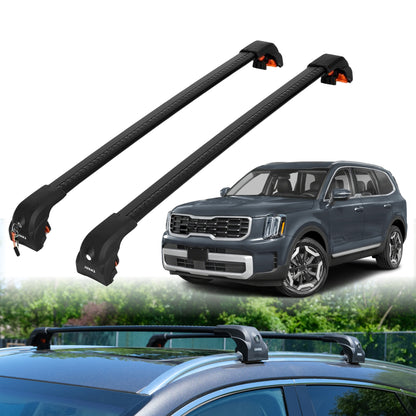 Heavy Duty Roof Rack Crossbars for Kia Telluride 2019-2025 w/ Flush Rails