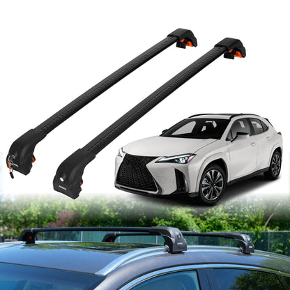 Heavy Duty Roof Rack Crossbars for Lexus UX250h 2019-2025 w/ Flush Rails