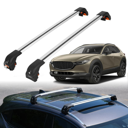 Heavy Duty Roof Rack Crossbars for Mazda CX-30 2020-2025 w/ Flush Rails