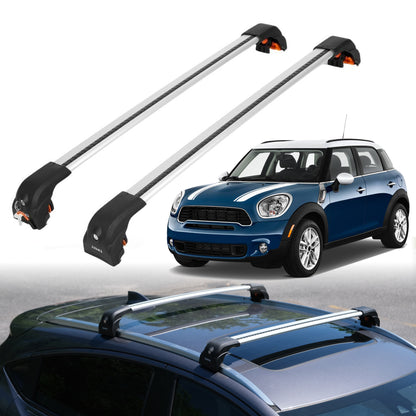 Heavy Duty Roof Rack Crossbars for MINI Cooper Countryman 2011-2016 w/ Flush Rails