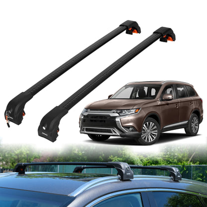 Heavy Duty Roof Rack Crossbars for Mitsubishi Outlander 2014-2021 w/ Flush Rails