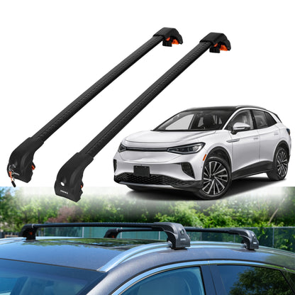 Heavy Duty Roof Rack Crossbars for Volkswagen ID.4 2021-2025 w/ Flush Rails