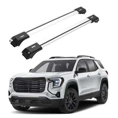 ERKUL Roof Rack Cross Bars for GMC Terrain 2025-2026 for Raised Rails - Silver