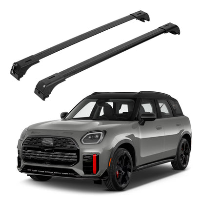 ERKUL Roof Rack Cross Bars for Mini Cooper Countryman 2025-2026 with Flush Rails - Black