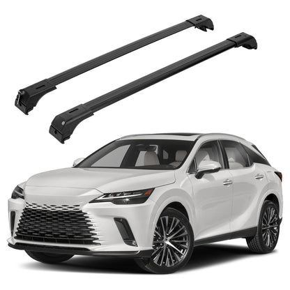 ERKUL Roof Rack Cross Bars for Lexus RX 2023-2026 with Flush Rails - Black