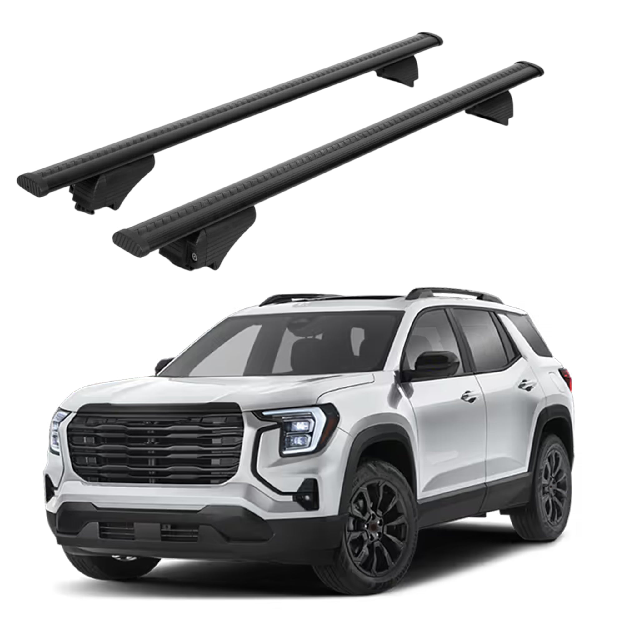 ERKUL Roof Rack Cross Bars for GMC Terrain 2025-2026 for Raised Rails - Black