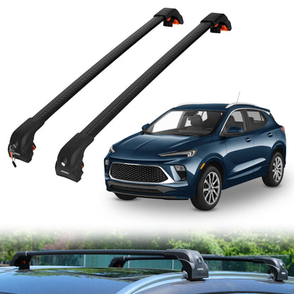2PC Heavy Duty Roof Rack Crossbars for Buick Encore GX 2020-2026 w/ Flush Rails