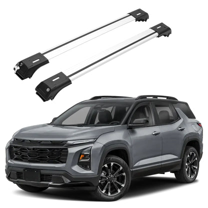 ERKUL Roof Rack Cross Bars for Chevrolet Equinox 2025-2026 for Raised Rails - Silver