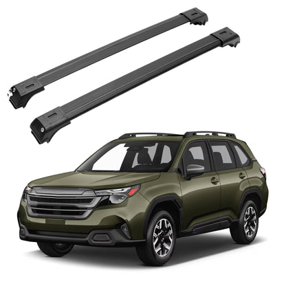 ERKUL Roof Rack Cross Bars for Subaru Forester 2025-2026 for Raised Rails - Black