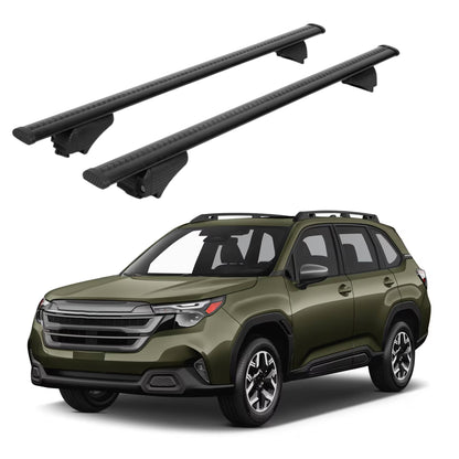 ERKUL Roof Rack Cross Bars for Subaru Forester 2025-2026 for Raised Rails - Black