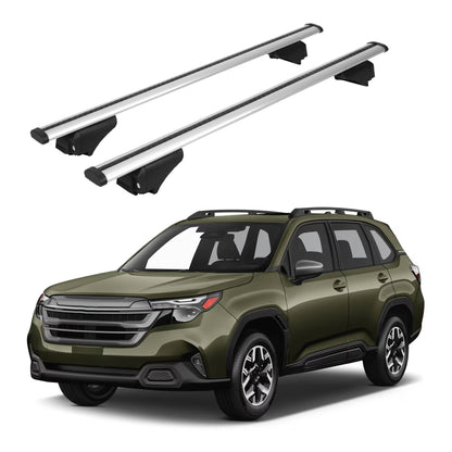ERKUL Roof Rack Cross Bars for Subaru Forester 2025-2026 for Raised Rails - Silver
