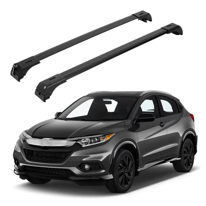 ERKUL Roof Rack Cross Bars for Honda HR-V HRV 2016-2022 with Flush Rails - Black