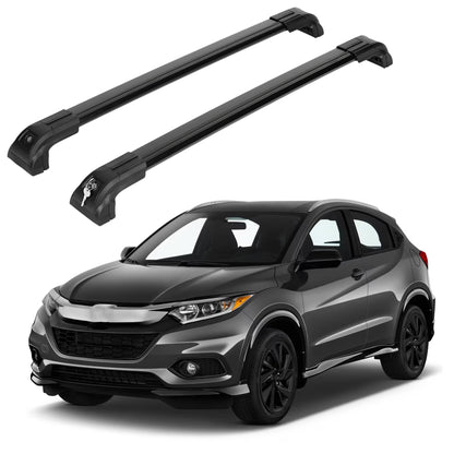 Heavy Duty 220lbs Roof Rack Cross Bars for Honda HR-V HRV 2016-2022 - Black