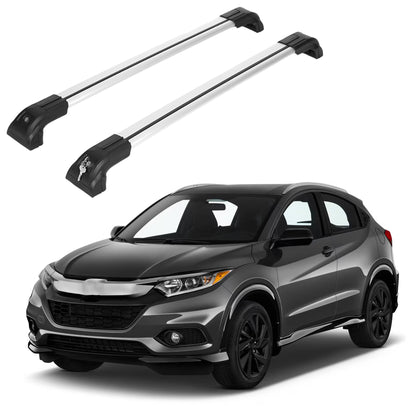 Heavy Duty Roof Rack Crossbars Fit Honda HR-V HRV 2016-20222 Silver