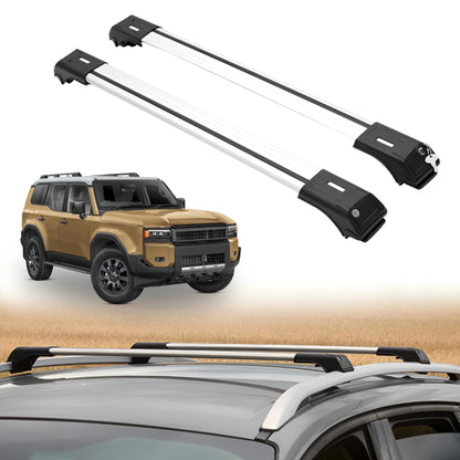 Roof Rack Crossbars for Toyota Land Cruiser 2024-2026 - Silver