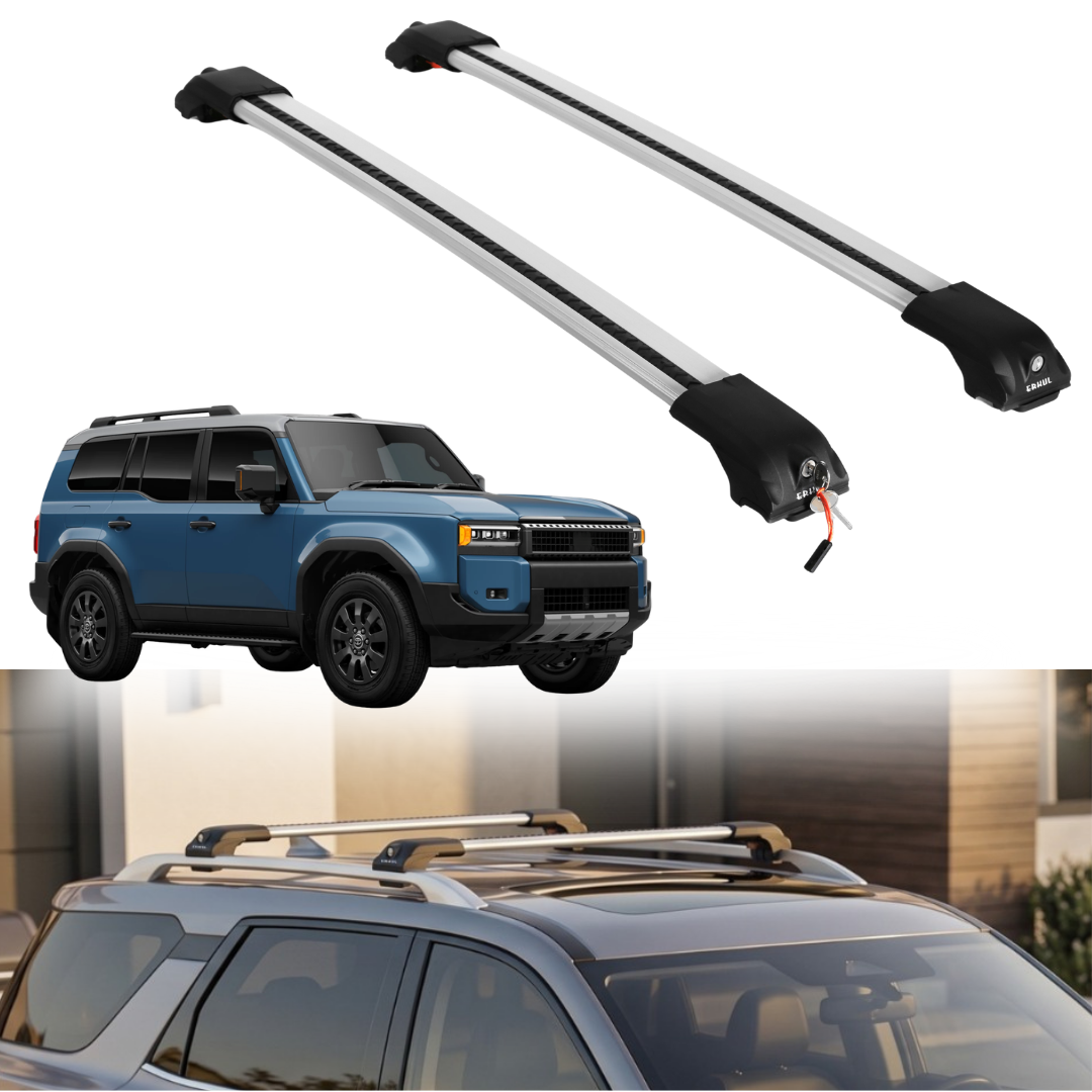 Roof Rack Crossbars for Toyota Land Cruiser 2024-2026 - Silver