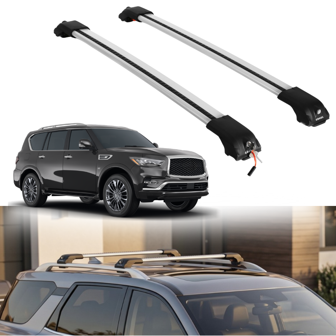 Roof Rack Crossbars for INFINITI QX80 2014-2022 / 2011-2013 - Silver