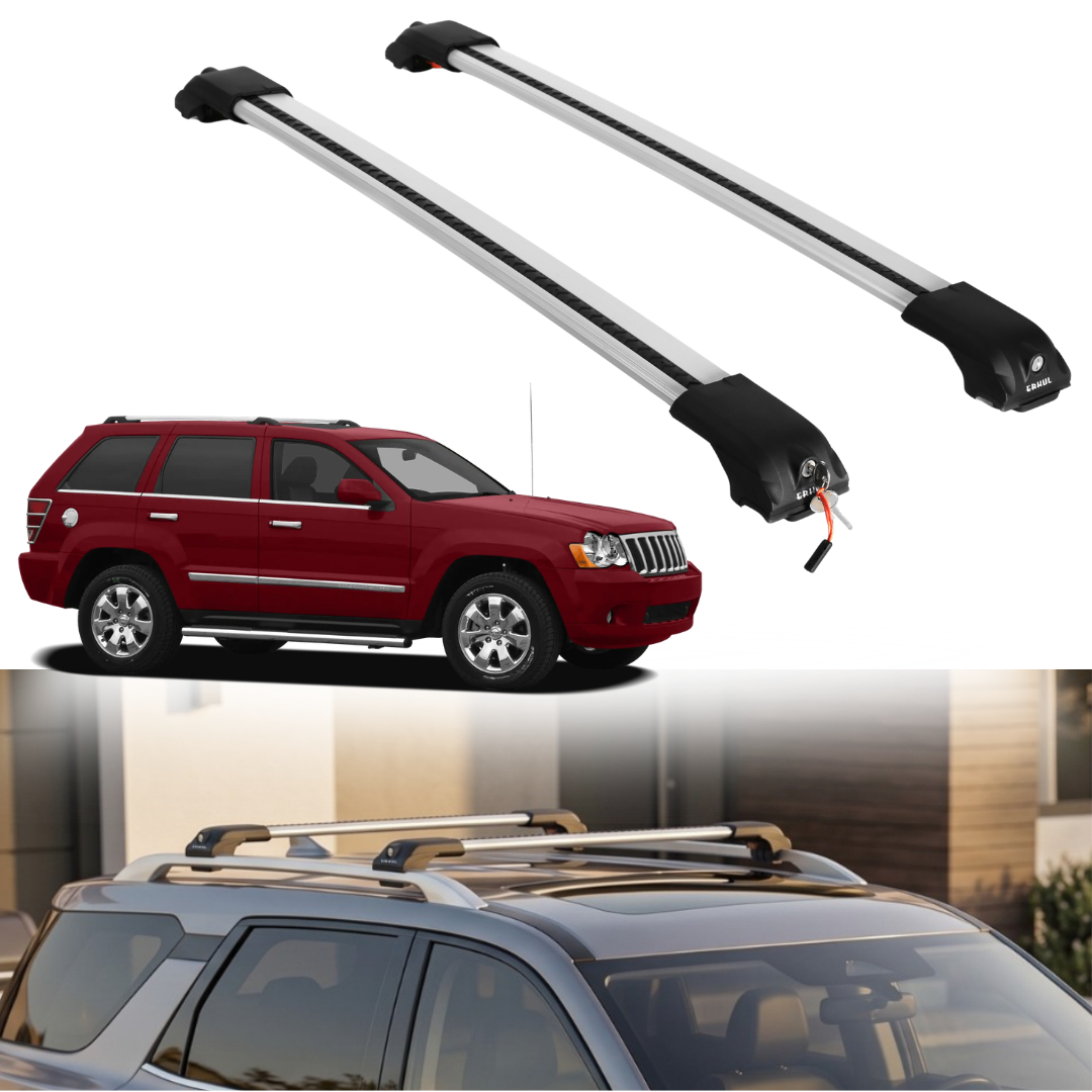 Roof Rack Crossbars for Jeep Grand Cherokee 2005-2010 - Silver