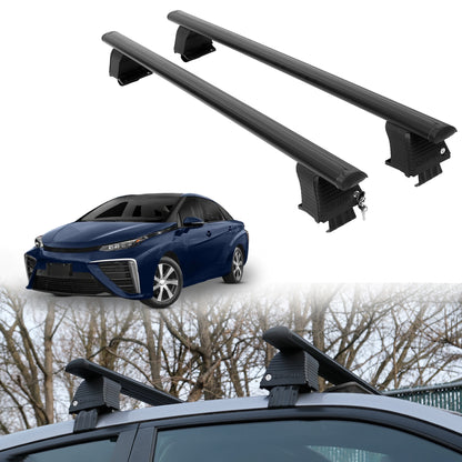 Roof Rack Crossbars for Toyota Mirai 2016-2020 Fits Naked Roof - Black