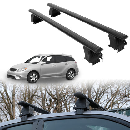 Roof Rack Crossbars for Toyota Matrix 2003-2008 Fits Naked Roof - Black