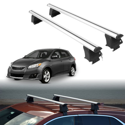 Roof Rack Crossbars for Toyota Matrix 2009-2013 Fits Naked Roof - Silver