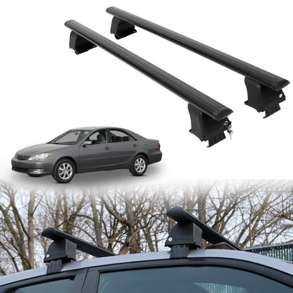 Roof Rack Crossbars for Toyota Camry 2002-2006 Fits Naked Roof - Black