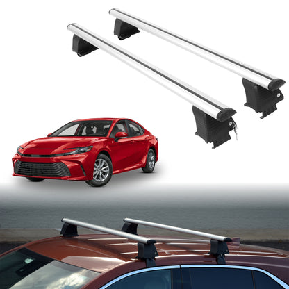 Roof Rack Crossbars for Toyota Camry 2025-2026 Fits Naked Roof - Silver