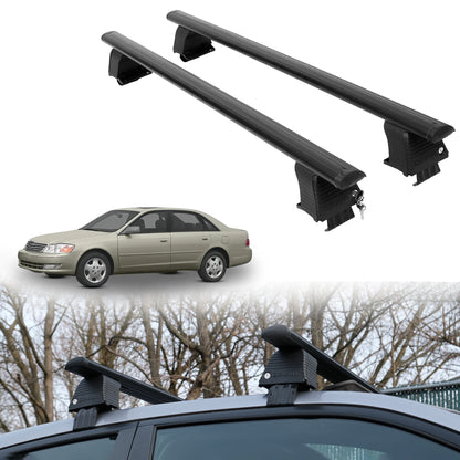 Roof Rack Crossbars for Toyota Avalon 2000-2004 Fits Naked Roof - Black