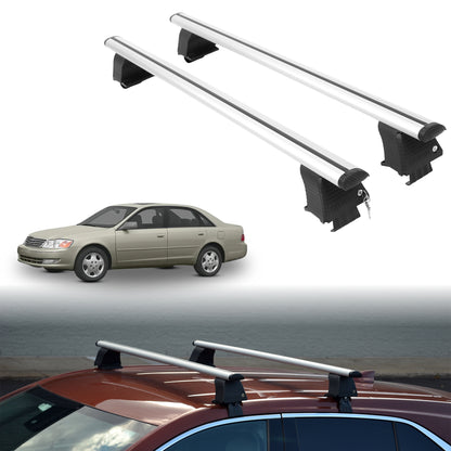 Roof Rack Crossbars for Toyota Avalon 2000-2004 Fits Naked Roof - Silver