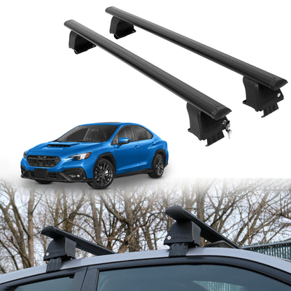 Roof Rack Crossbars for Subaru WRX 2022-2026 Fits Naked Roof - Black