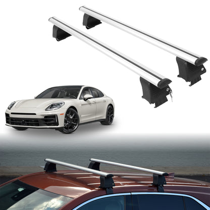 Roof Rack Crossbars for Porsche Panamera 2017-2026 - Silver