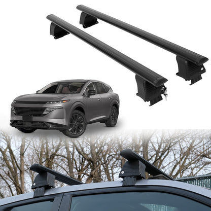 Roof Rack Crossbars for Nissan Murano 2025-2026 Fits Naked Roof - Black