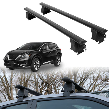 Roof Rack Crossbars for Nissan Murano 2015-2024 Fits Naked Roof - Black