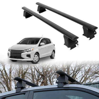 Roof Rack Crossbars for Mitsubishi Mirage 2014-2024 - Black