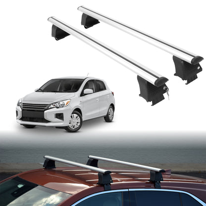 Roof Rack Crossbars for Mitsubishi Mirage 2014-2024 - Silver