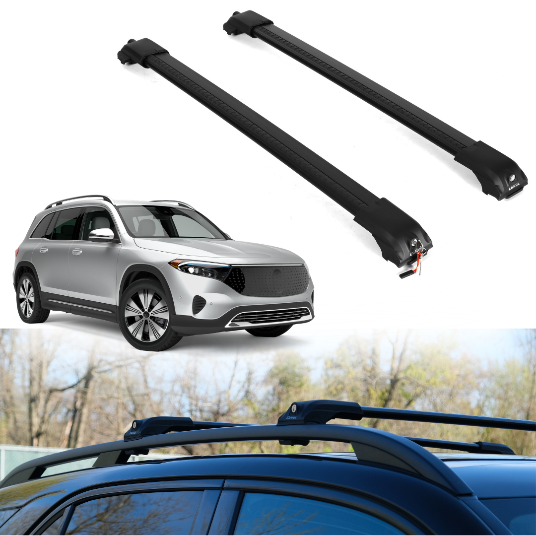 Roof Rack Crossbars for Mercedes-Benz EQB 250 2022-2025 - Black